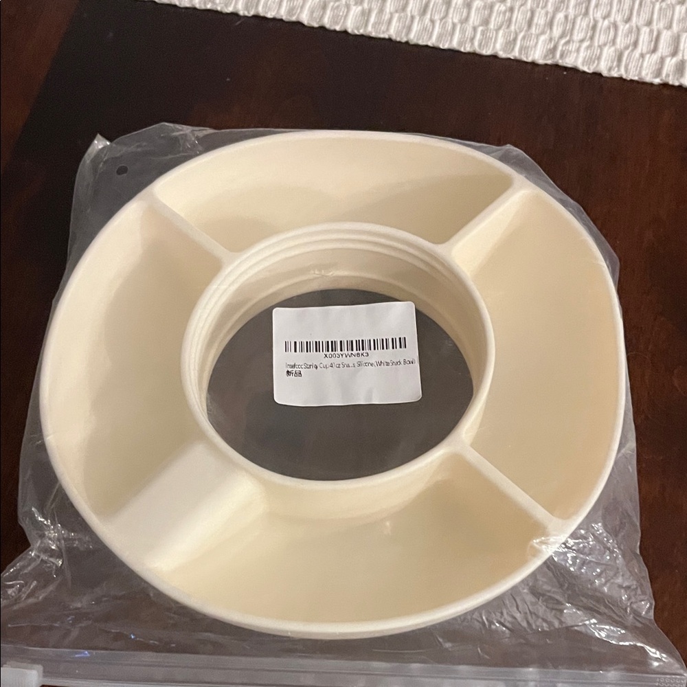 Stanley cup accessory silicone white snack bowl